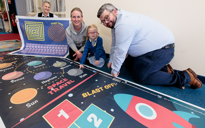Client News – Primary pupils overcoming emotional blocks to effective learning with portable ‘trail mats’ designed by Angus therapist